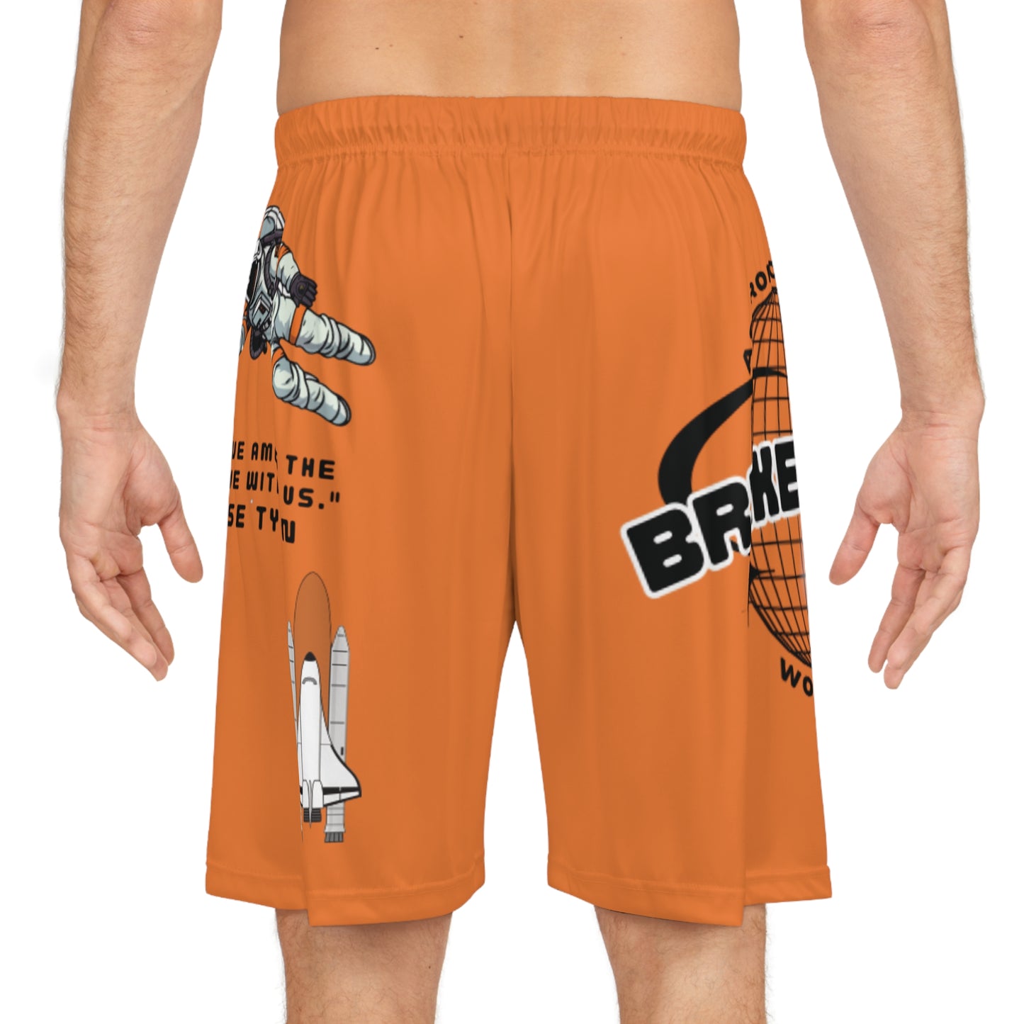 Astronaut Love Basketball Shorts - Ideal for Space Enthusiasts and Active Lifestyles