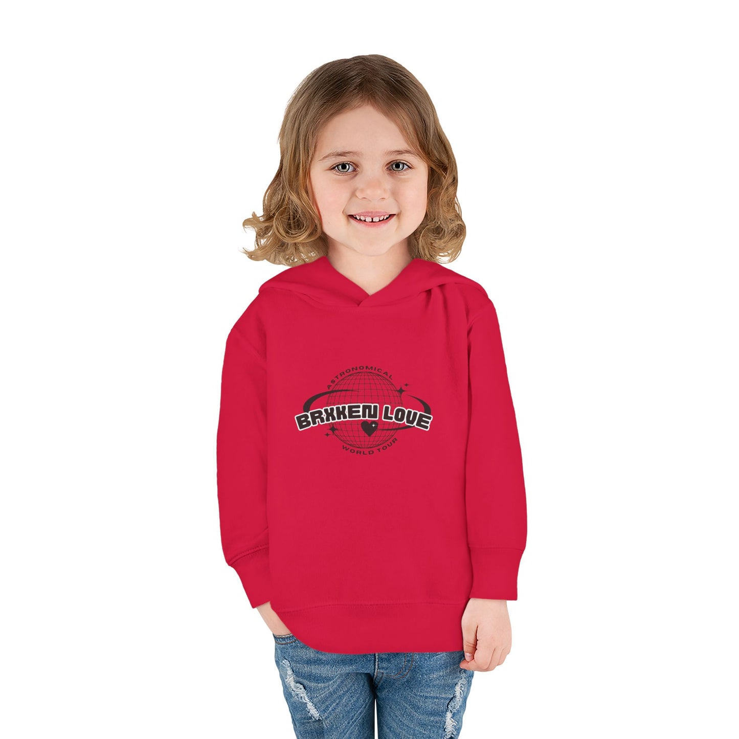 Toddler Fleece Hoodie - Astronaut Theme with Inspirational Quote