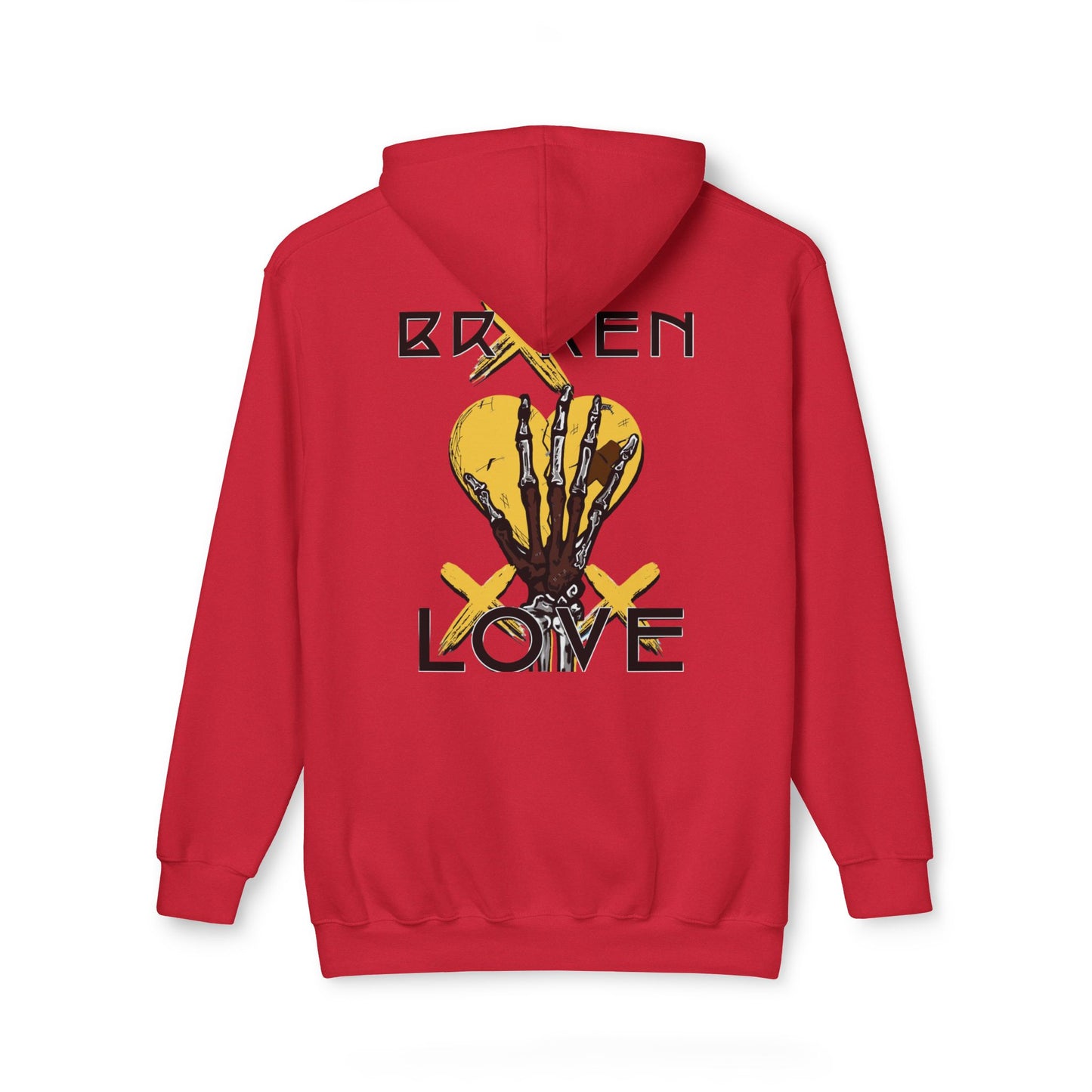 Broken Love Unisex Hooded Sweatshirt - Stylish and Edgy Design for Casual Wear