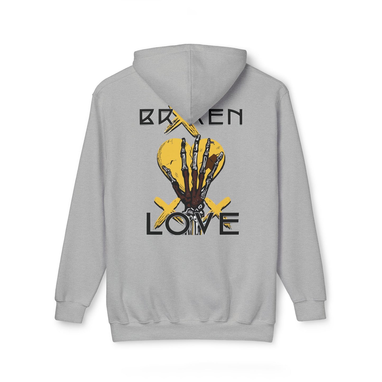 Broken Love Unisex Hooded Sweatshirt - Stylish and Edgy Design for Casual Wear