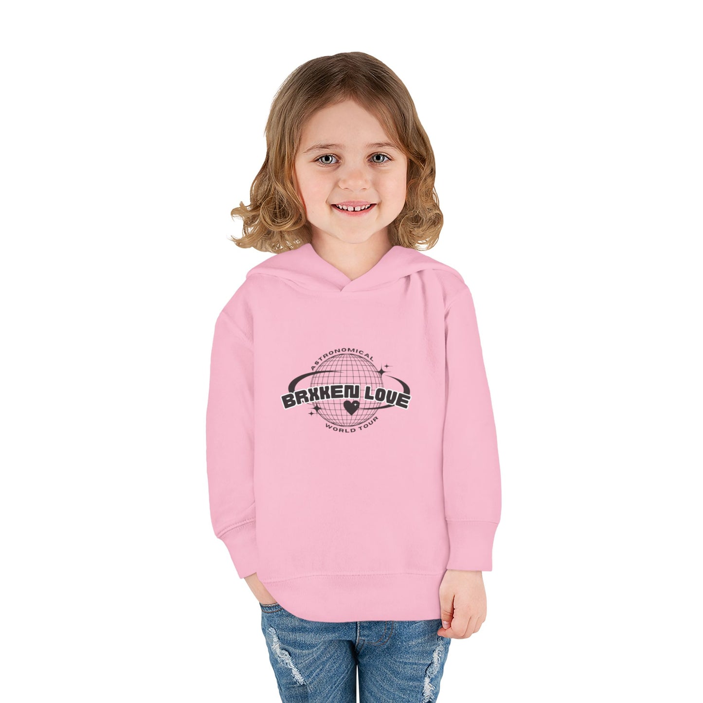 Toddler Fleece Hoodie - Astronaut Theme with Inspirational Quote
