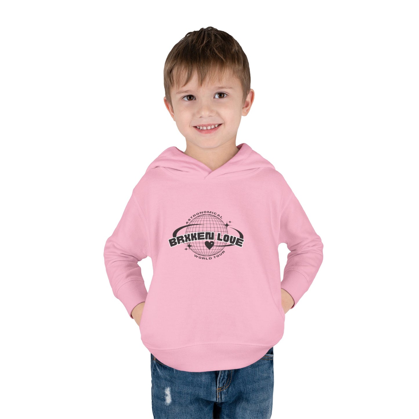 Toddler Fleece Hoodie - Astronaut Theme with Inspirational Quote