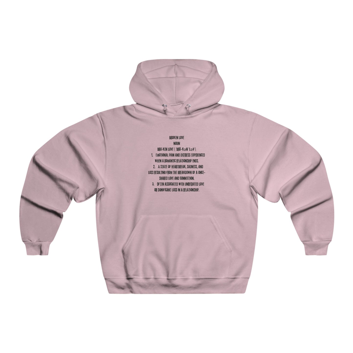 Men's NUBLEND® Hooded Sweatshirt - Love Is War Skull Design