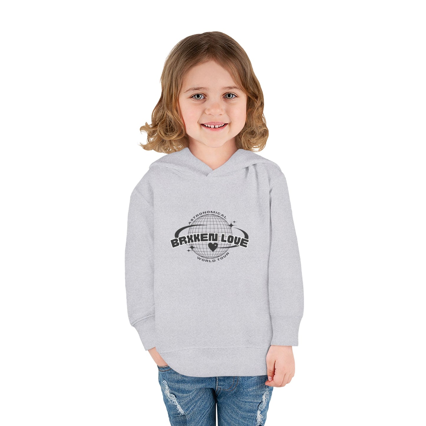 Toddler Fleece Hoodie - Astronaut Theme with Inspirational Quote