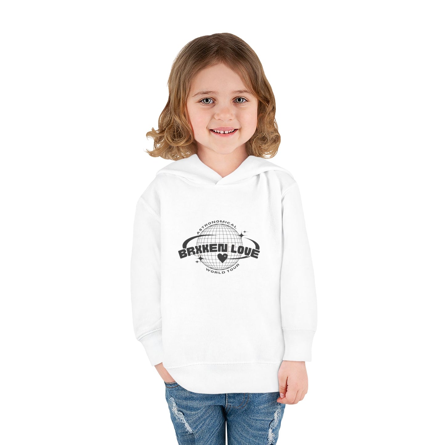 Toddler Fleece Hoodie - Astronaut Theme with Inspirational Quote