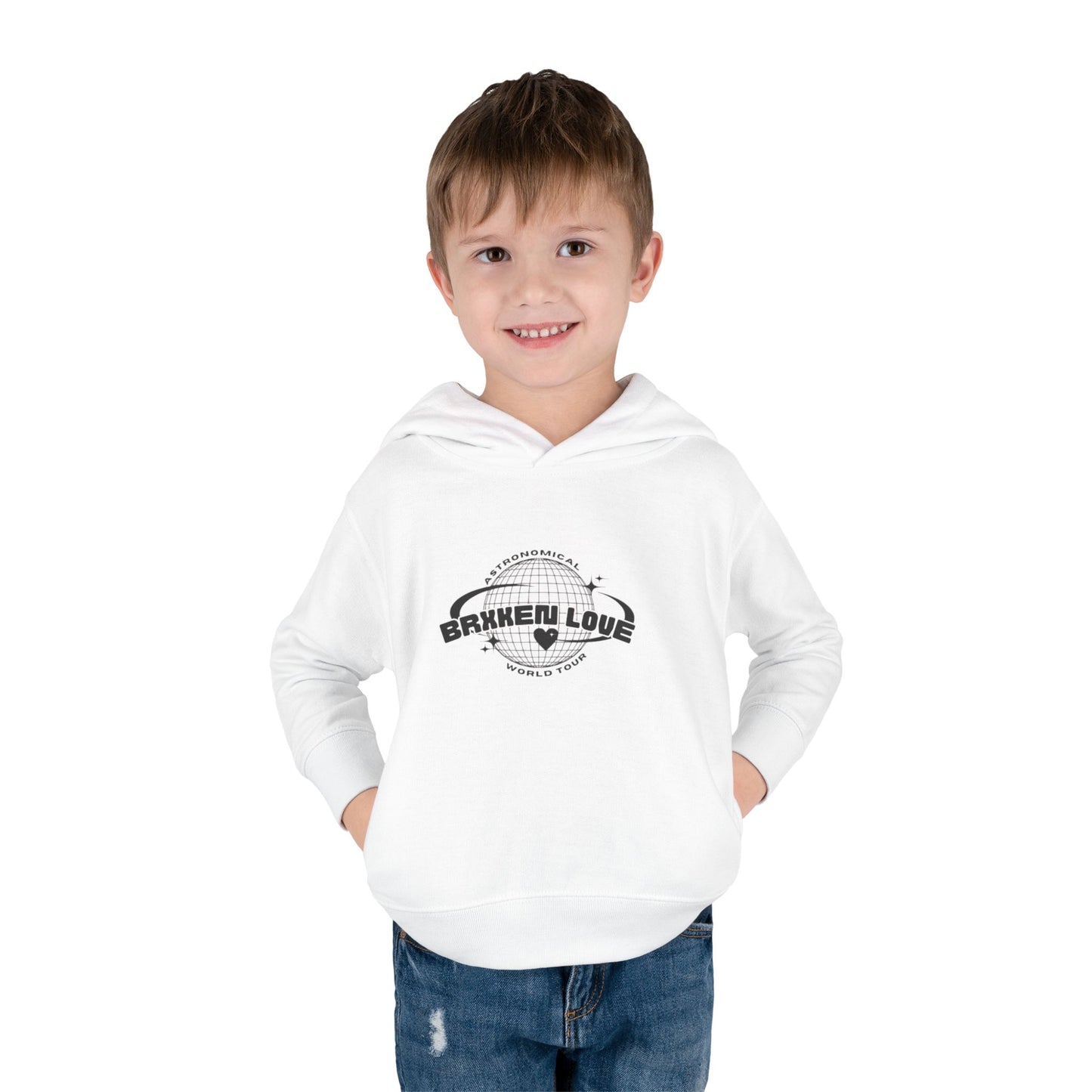 Toddler Fleece Hoodie - Astronaut Theme with Inspirational Quote