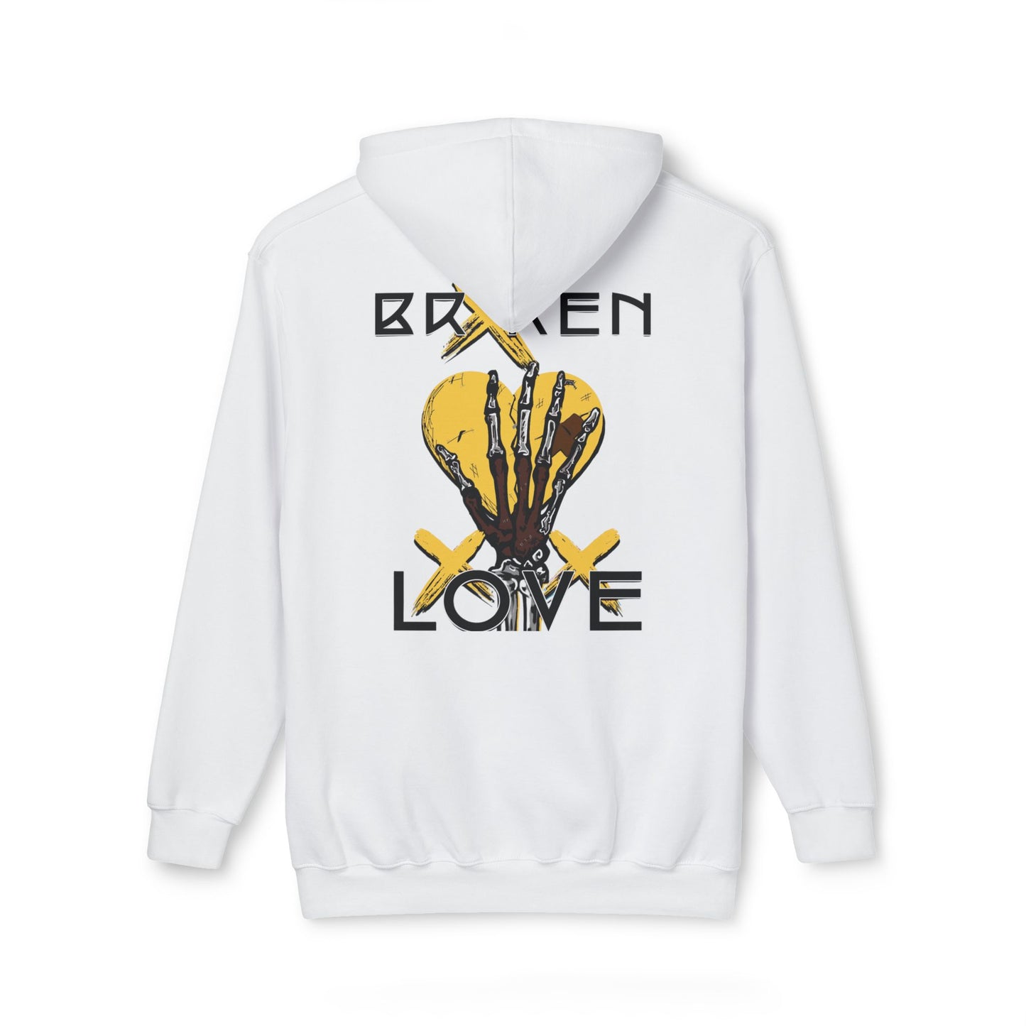 Broken Love Unisex Hooded Sweatshirt - Stylish and Edgy Design for Casual Wear