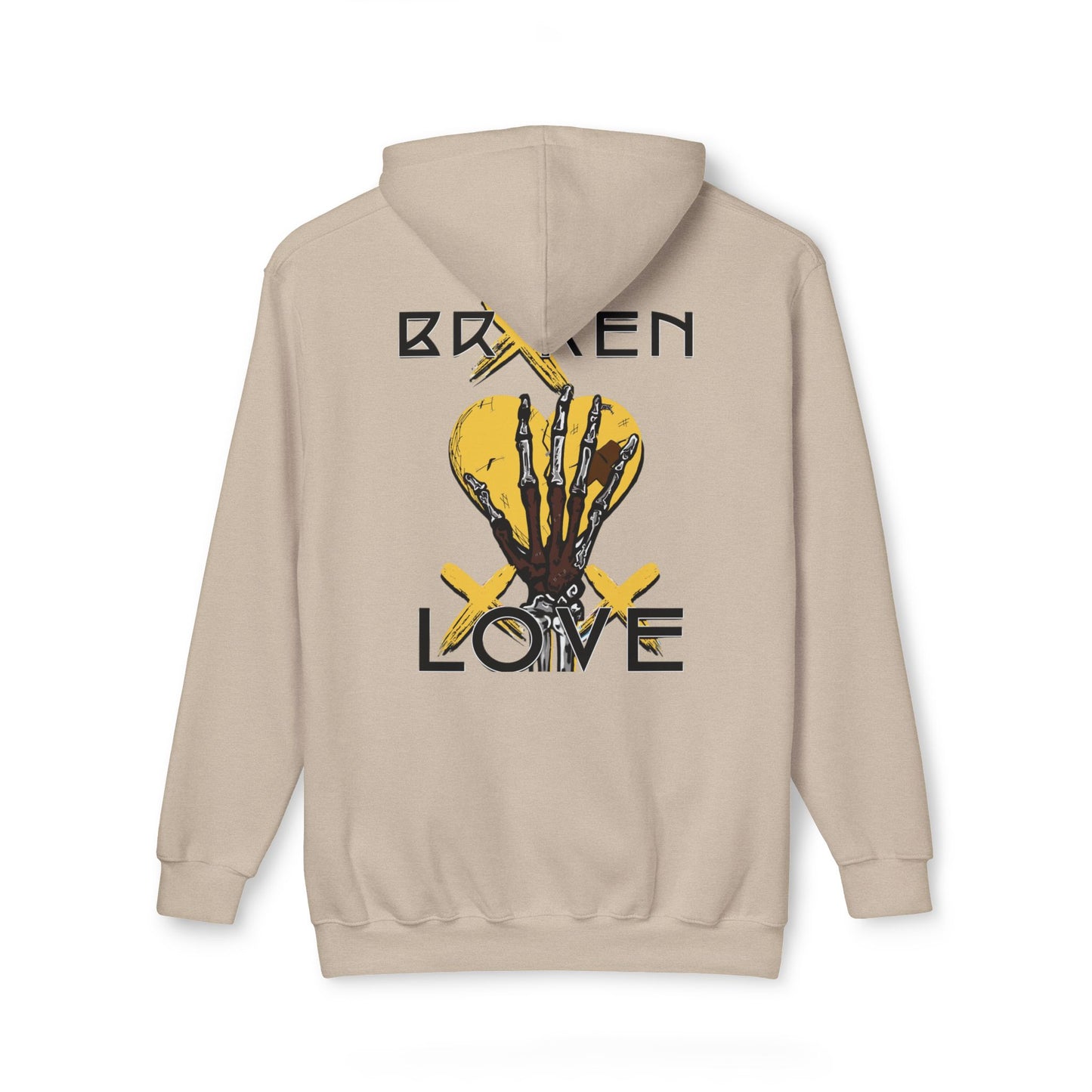 Broken Love Unisex Hooded Sweatshirt - Stylish and Edgy Design for Casual Wear