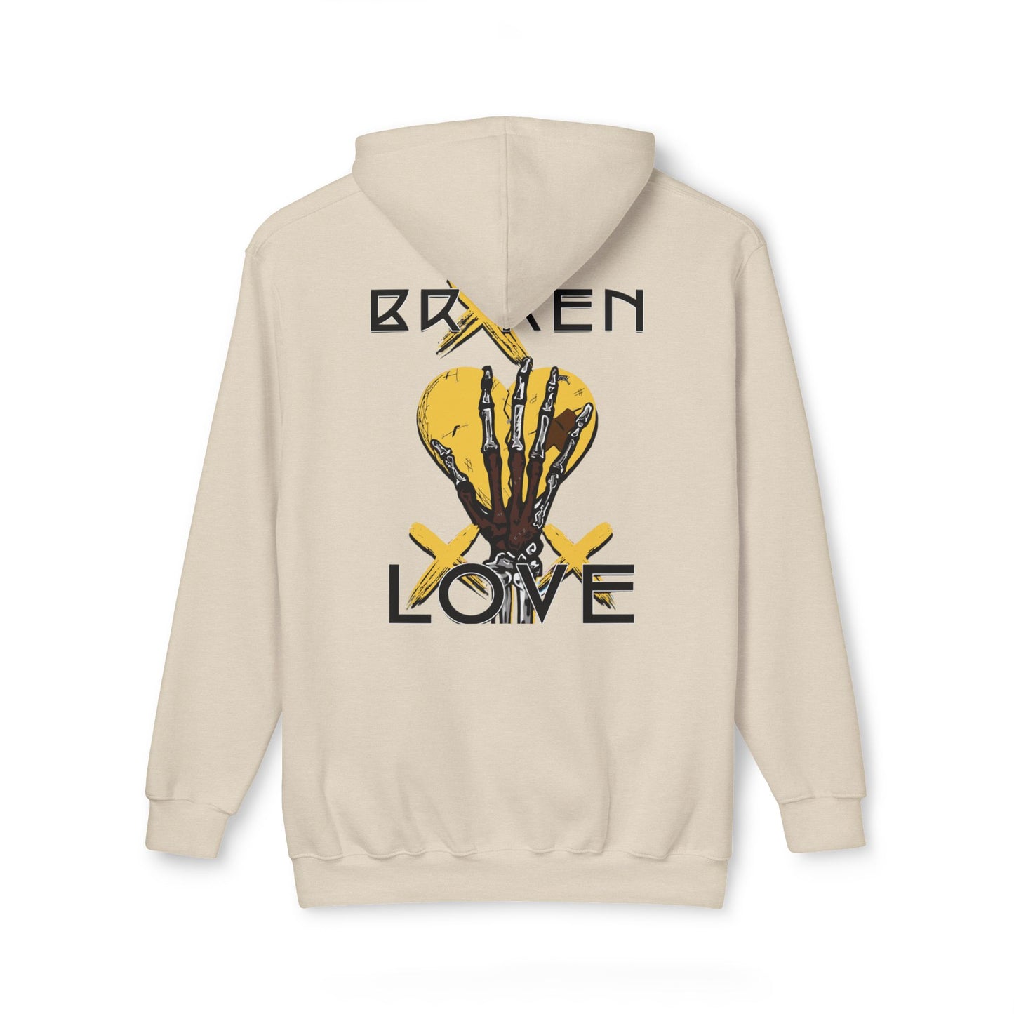 Broken Love Unisex Hooded Sweatshirt - Stylish and Edgy Design for Casual Wear