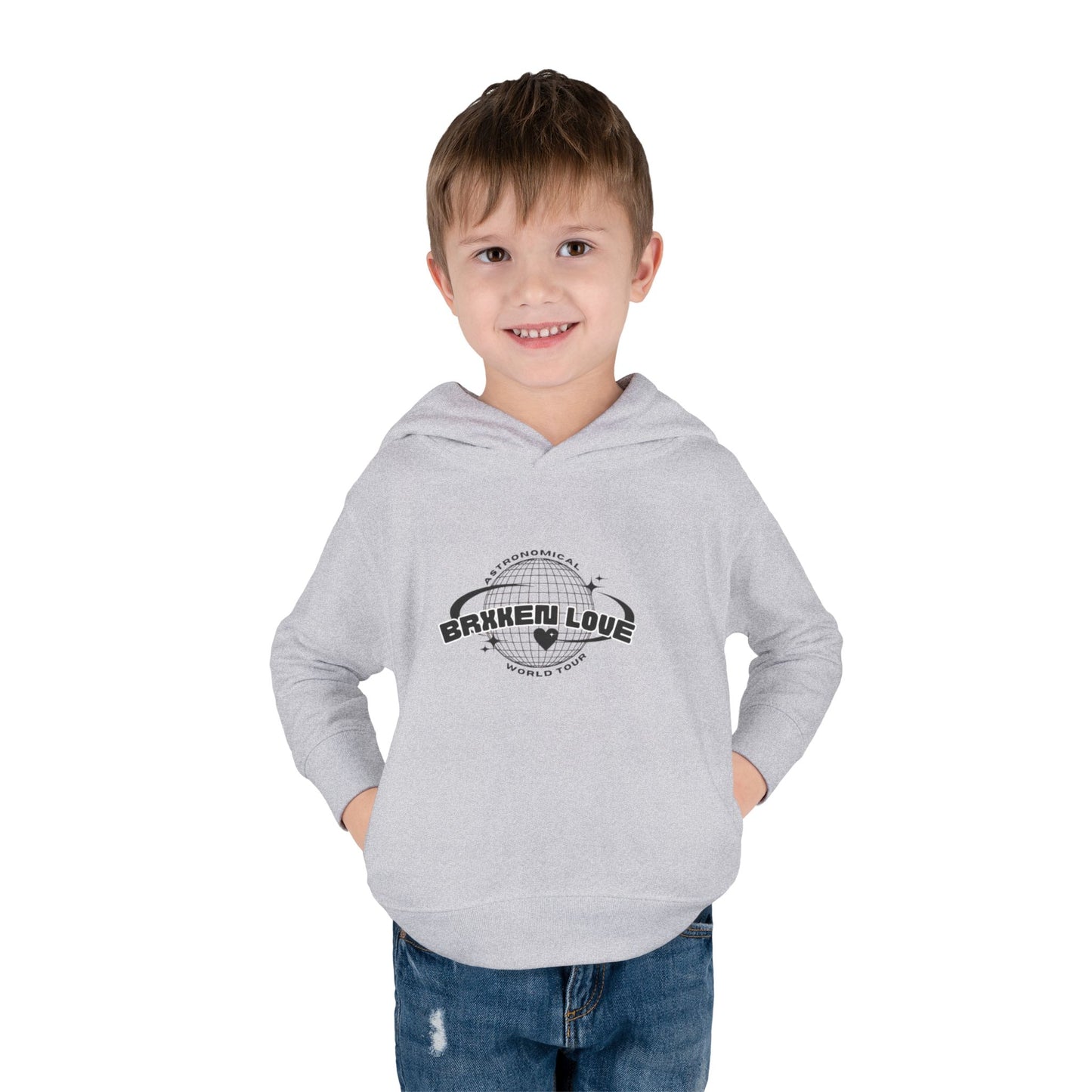 Toddler Fleece Hoodie - Astronaut Theme with Inspirational Quote