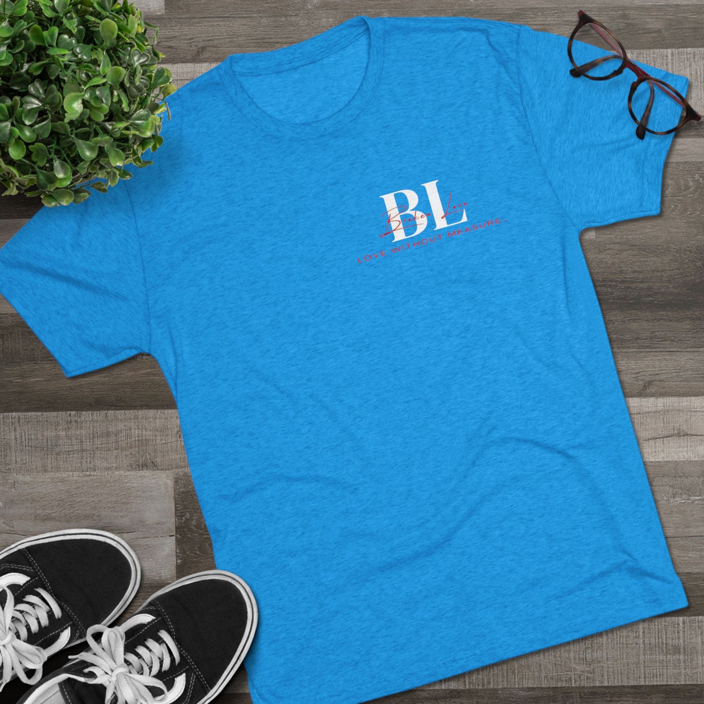 Unisex Tri-Blend Crew Tee - Broken Love Graphic Tee for Expressive Souls