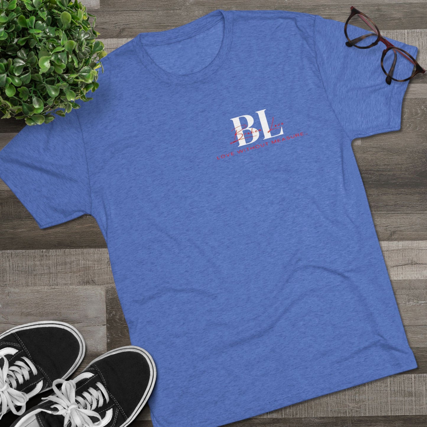 Unisex Tri-Blend Crew Tee - Broken Love Graphic Tee for Expressive Souls