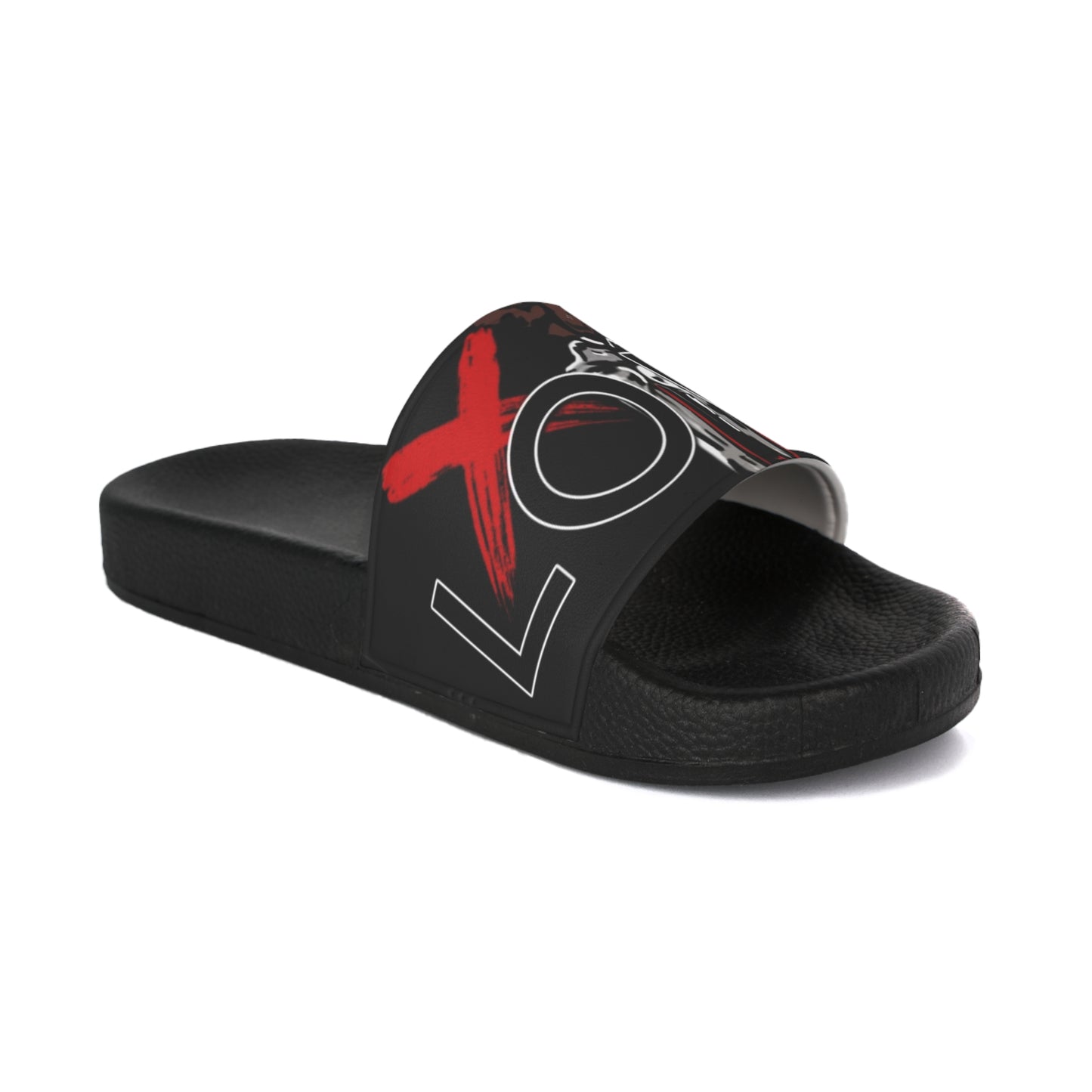 Stylish Men's Slide Sandals with Bold Love Design | Comfortable Summer Footwear