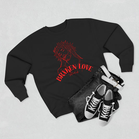 Unisex Crewneck Sweatshirt - Broken Love Graphic
