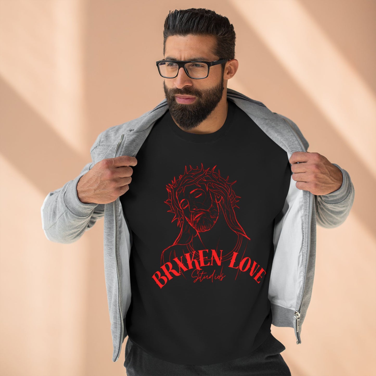 Unisex Crewneck Sweatshirt - Broken Love Graphic