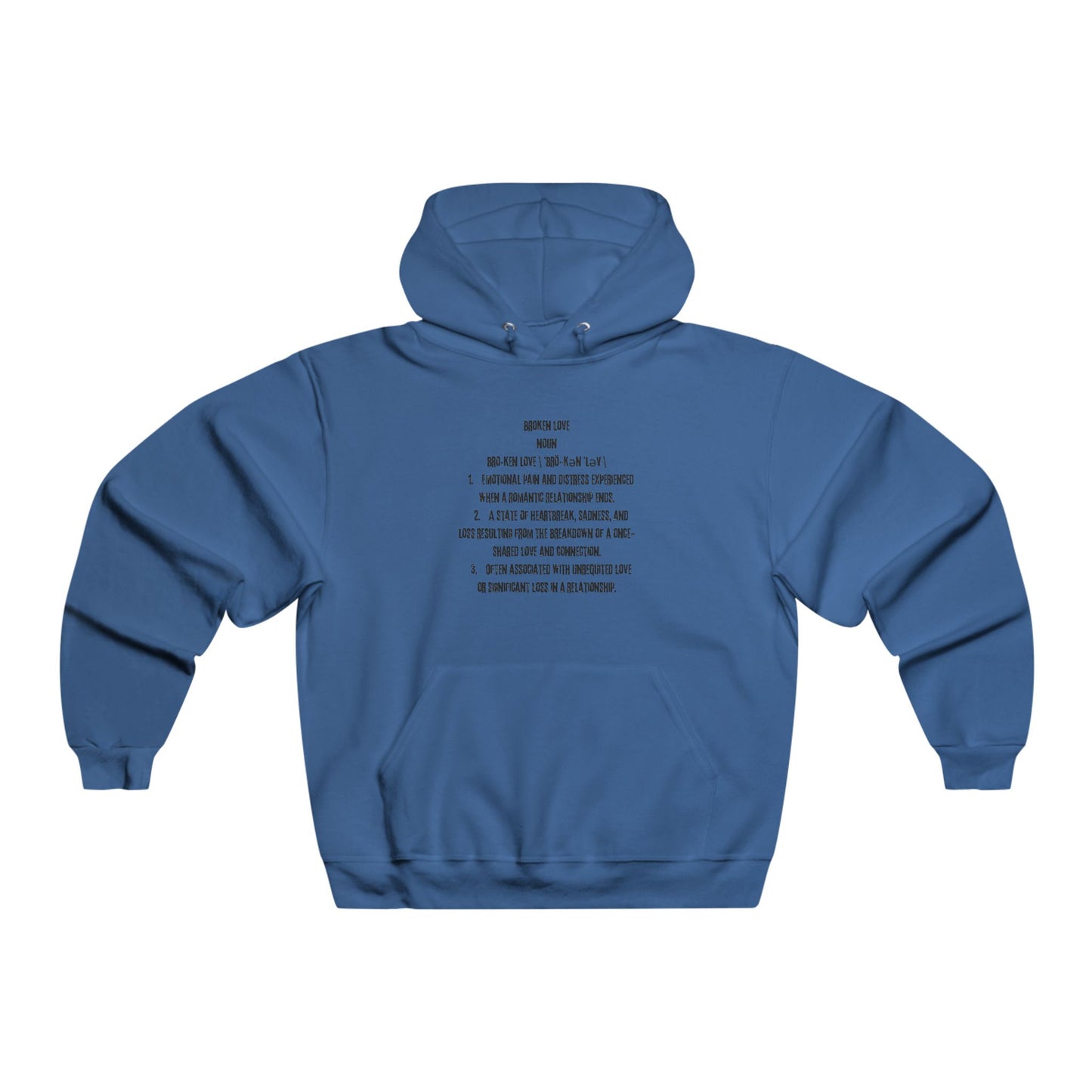 Men's NUBLEND® Hooded Sweatshirt - Love Is War Skull Design