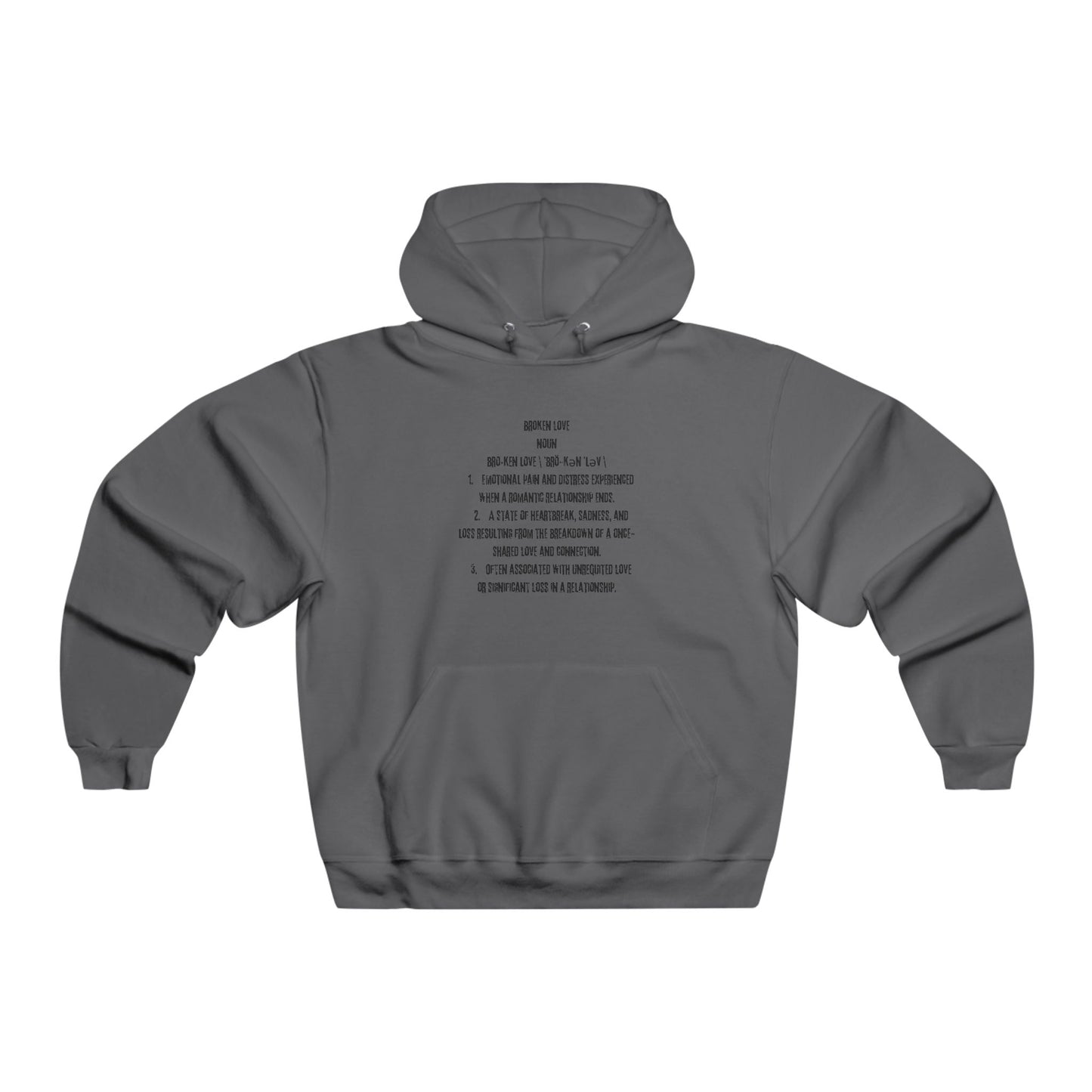 Men's NUBLEND® Hooded Sweatshirt - Love Is War Skull Design