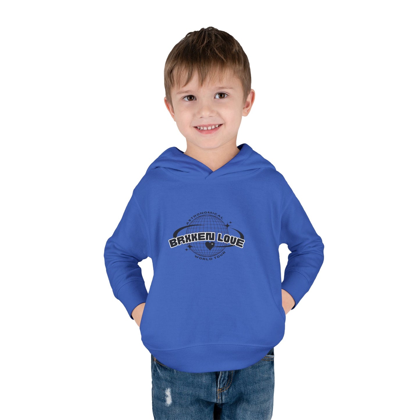 Toddler Fleece Hoodie - Astronaut Theme with Inspirational Quote